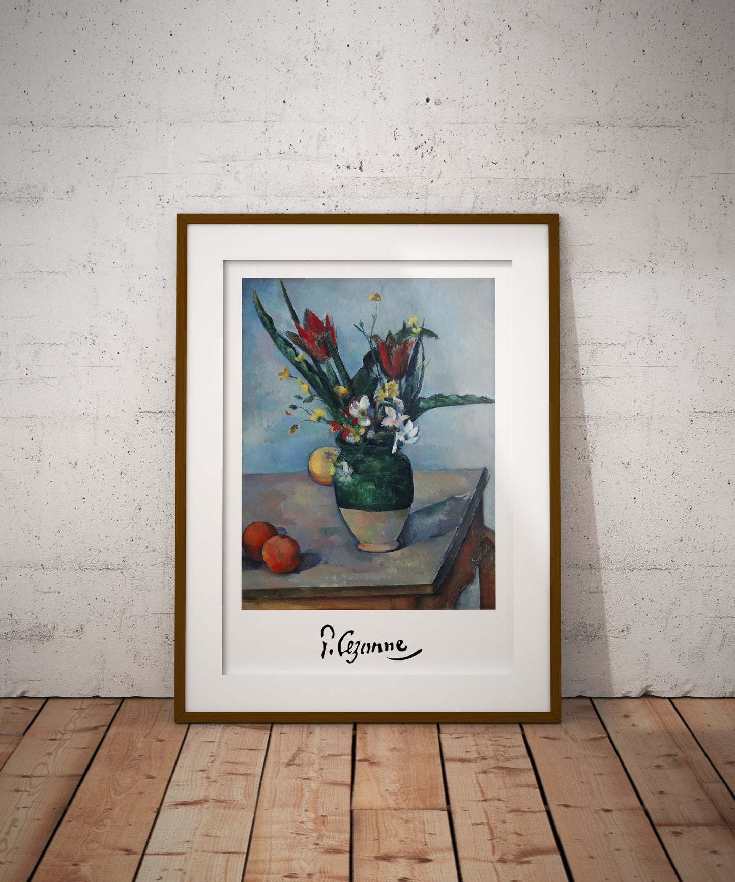 Paul Cézanne: Affiche Le Vase de Tulipes, Reproduction Murale Impressionnisme, Poster Floral Classique, Art Mural 1890