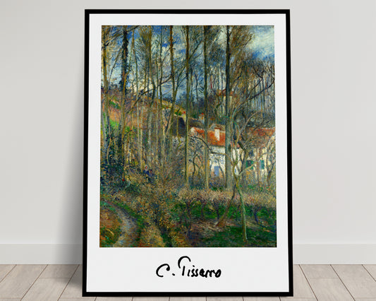 Poster Reproduction Camille Pissarro : Côte des Bœufs à l'Hermitage, Affiche Murale Impressionniste, Décoration Art 프랑씨즈