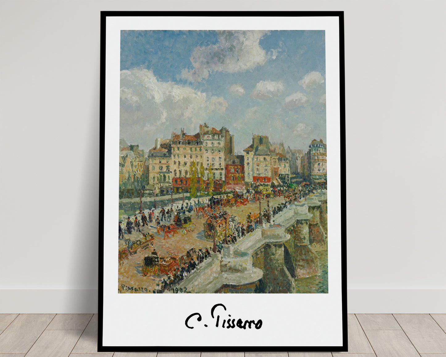 Camille Pissarro : Le Pont Neuf, Poster Décoration Murale, Affiche Impressionnisme, Reproduction chef-d'œuvre classique