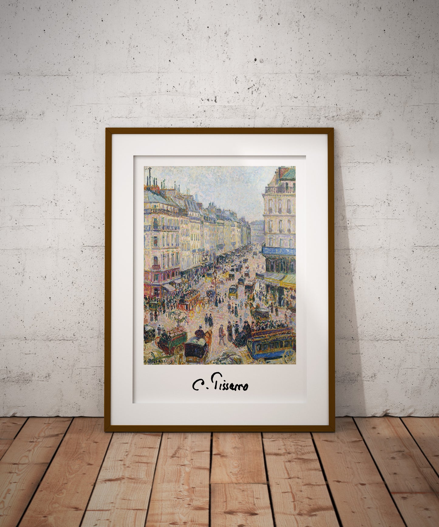 Affiche Décoration Murale Camille Pissarro - La Rue Saint-Lazare | Reproduction Impressionnisme Chef d'Oeuvre Classique