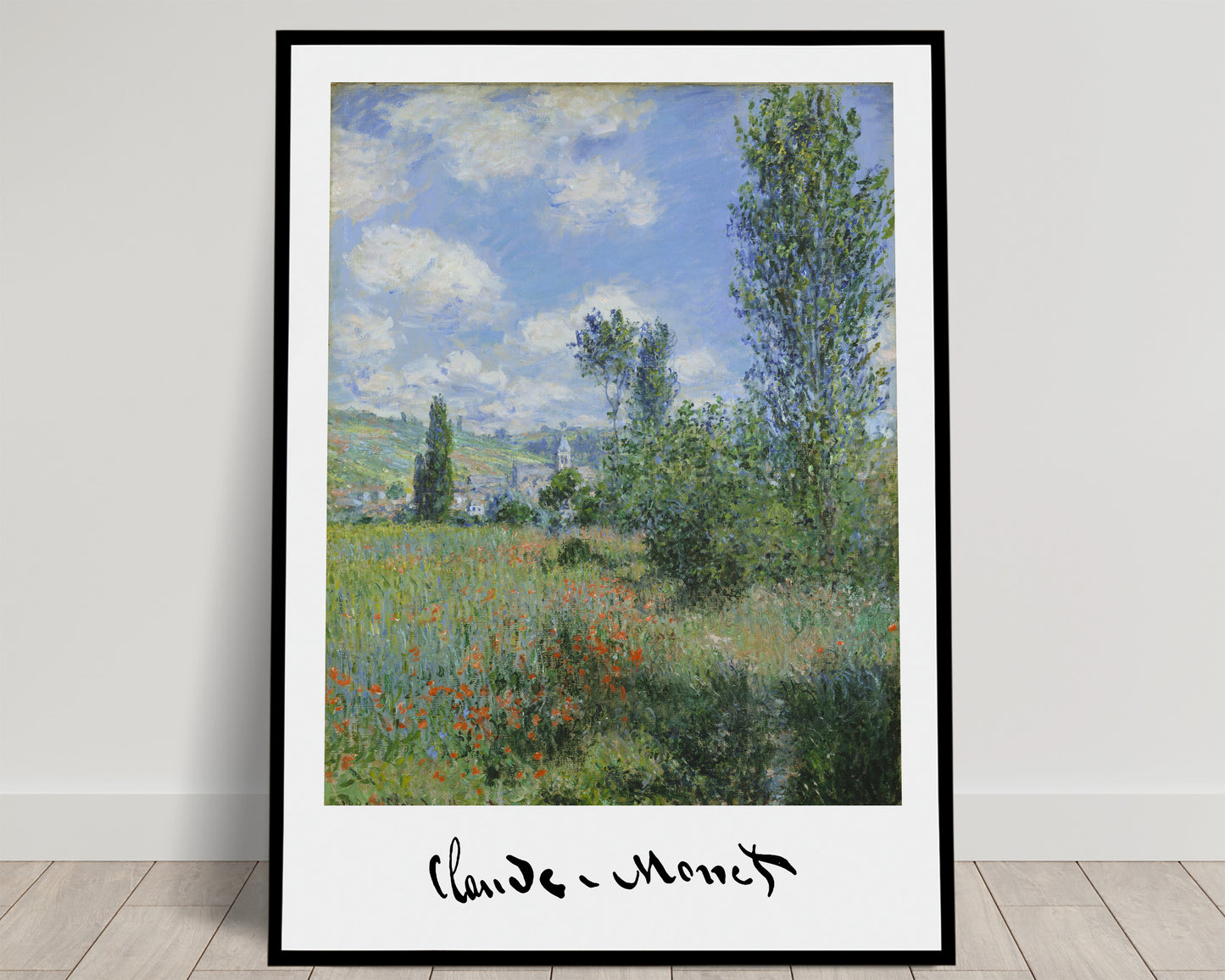 Claude Monet: Vue de Vétheuil, 1880 - Poster Reproduction, Affiche Murale Impressionniste Décorative, Œuvre Classique