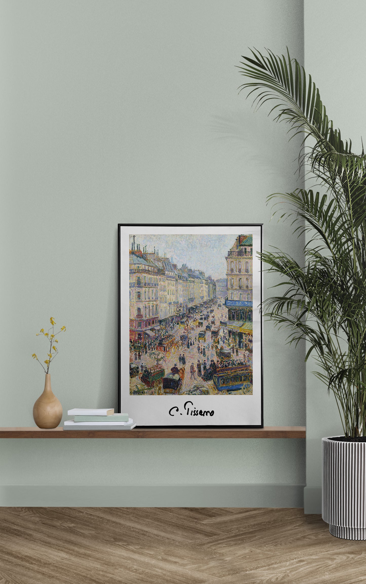 Affiche Décoration Murale Camille Pissarro - La Rue Saint-Lazare | Reproduction Impressionnisme Chef d'Oeuvre Classique