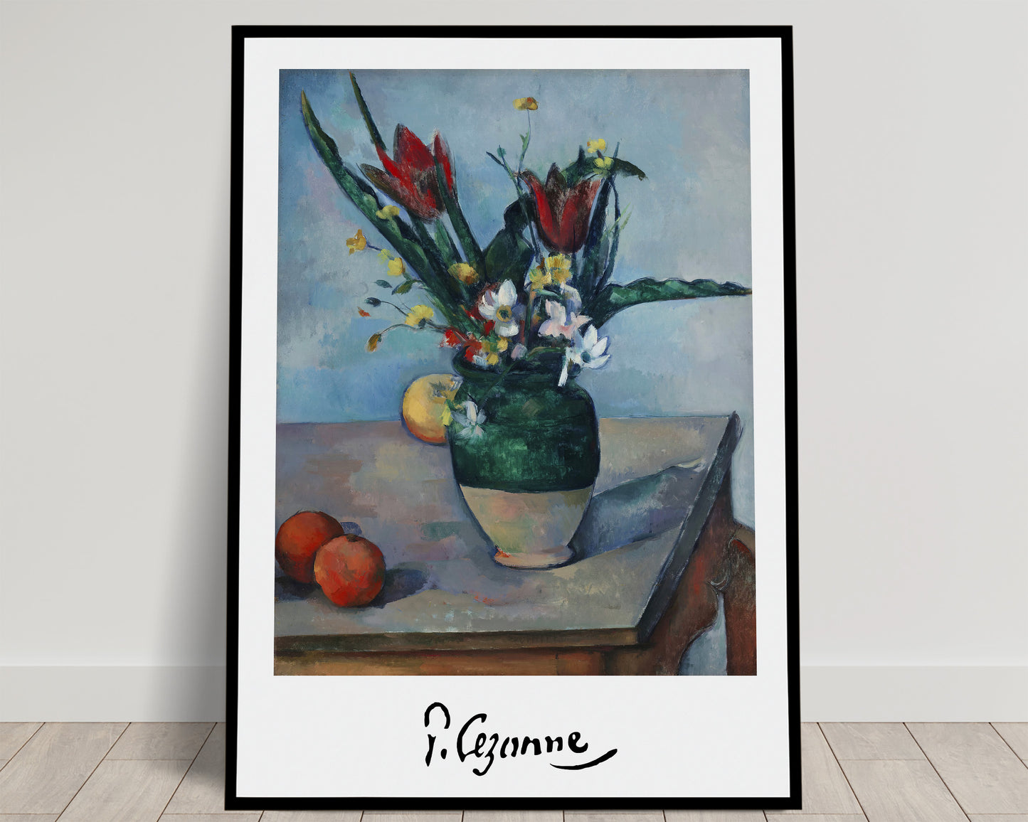 Paul Cézanne: Affiche Le Vase de Tulipes, Reproduction Murale Impressionnisme, Poster Floral Classique, Art Mural 1890