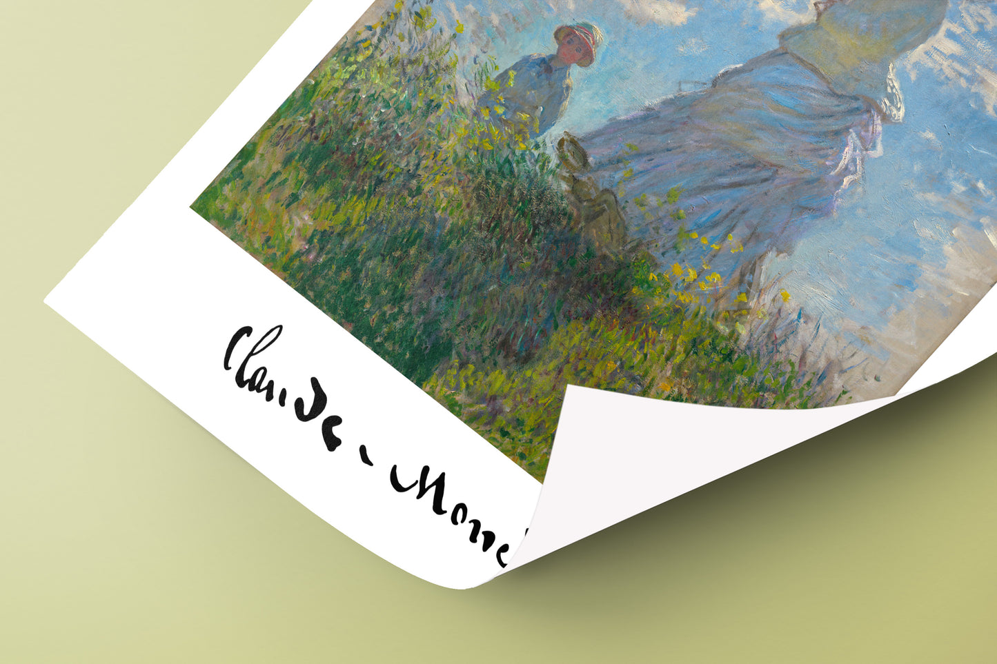 Claude Monet: Mme Monet and Son, 1876 Poster - Impressionism Wall Art, Classic Masterpiece Reproduction