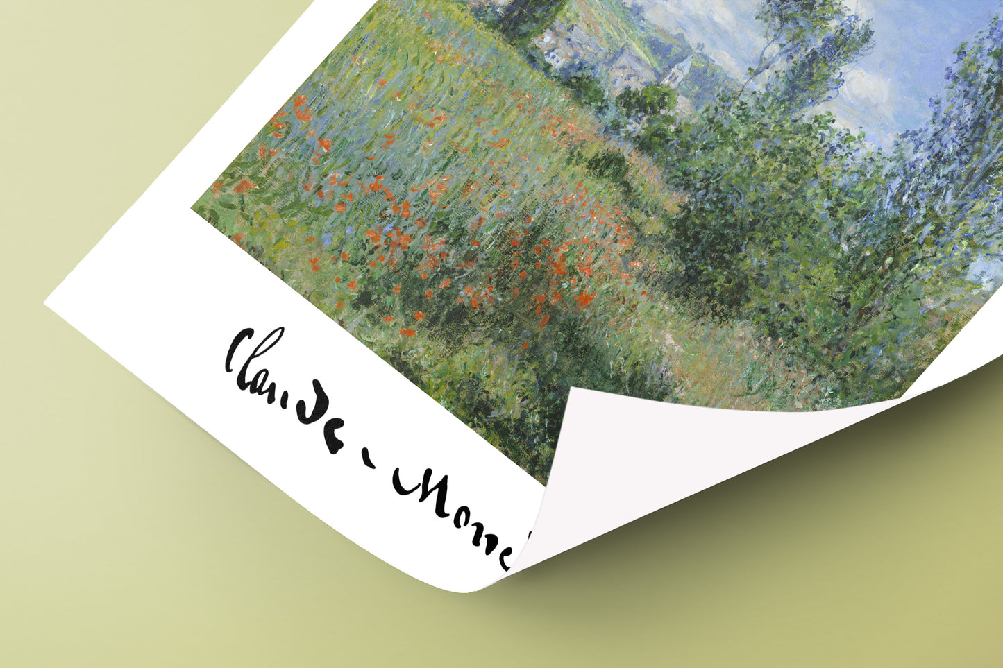 Claude Monet: Vue de Vétheuil, 1880 - Poster Reproduction, Affiche Murale Impressionniste Décorative, Œuvre Classique